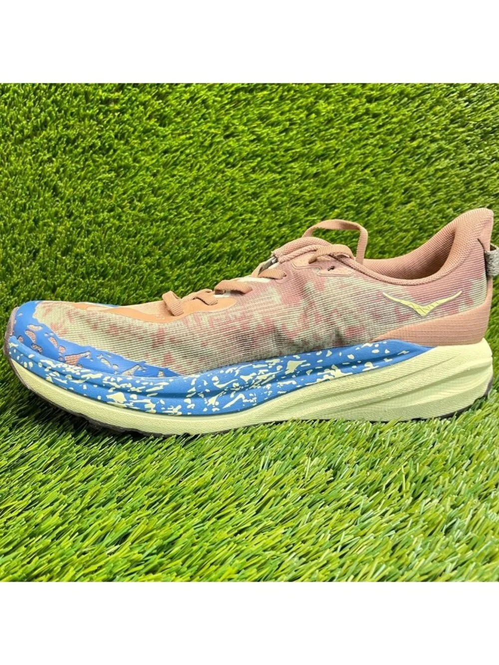 Hoka One One Speedgoat 6 Mens Size 11 Maple Blue Trail Running Shoes Sneakers